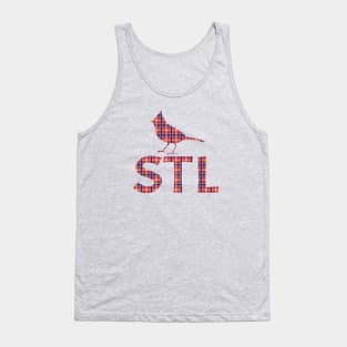 Cardinals Plaid Tank Top